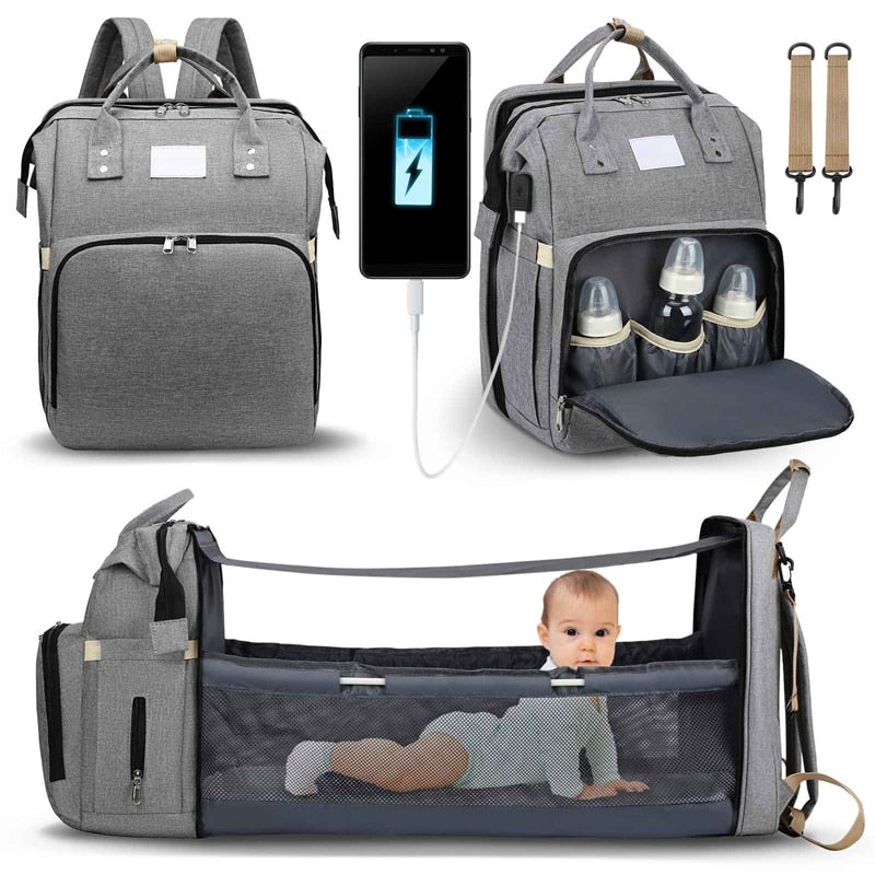 Sac à langer portatif | Berceau de voyage BabyNappy™ - Bébé aux 4 saisons